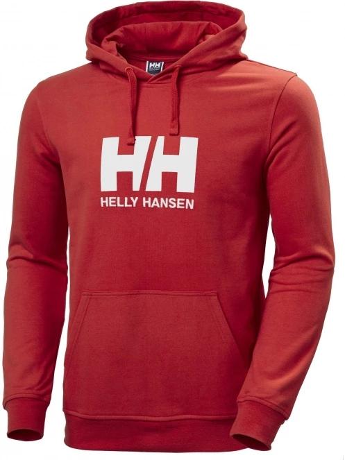 Helly Hansen Hh Logo Hoodie férfi kapucnis pulóver piros színben 2