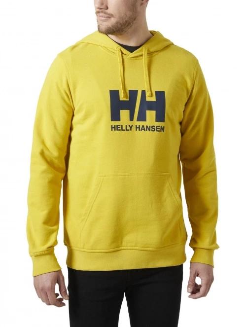 Helly Hansen Hh Logo Hoodie férfi kapucnis pulóver sárga színben 2