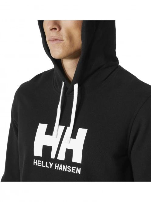 Helly Hansen Hh Logo Hoodie férfi kapucnis pulóver fekete színben 4