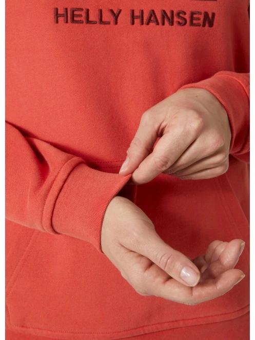 Helly Hansen W Hh Logo Hoodie női kapucnis pulóver piros színben 4