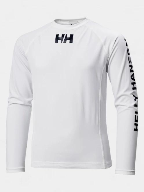 Helly Hansen Jr Waterwear Rashguard hosszú ujjú lycra fehér színben 2