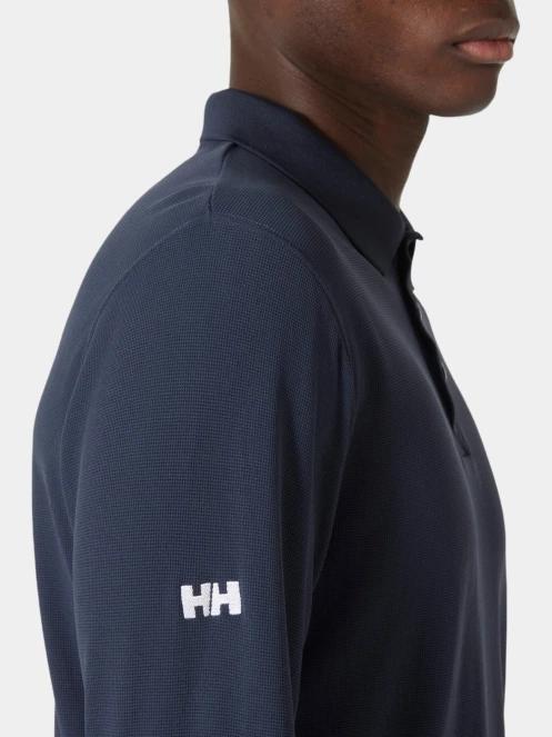 Helly Hansen Crewline Ls Polo férfi hosszú ujjú póló sötétkék színben 5