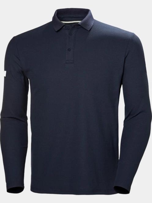 Helly Hansen Crewline Ls Polo férfi hosszú ujjú póló sötétkék színben 6