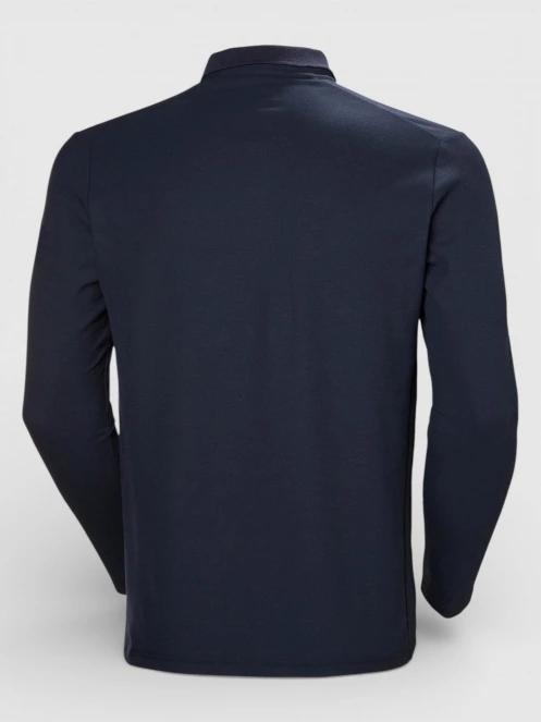 Helly Hansen Crewline Ls Polo férfi hosszú ujjú galléros póló sötétkék színben 7