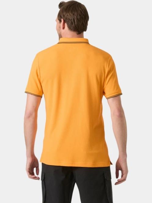 Helly Hansen Kos Polo férfi galléros póló narancssárga színben 3