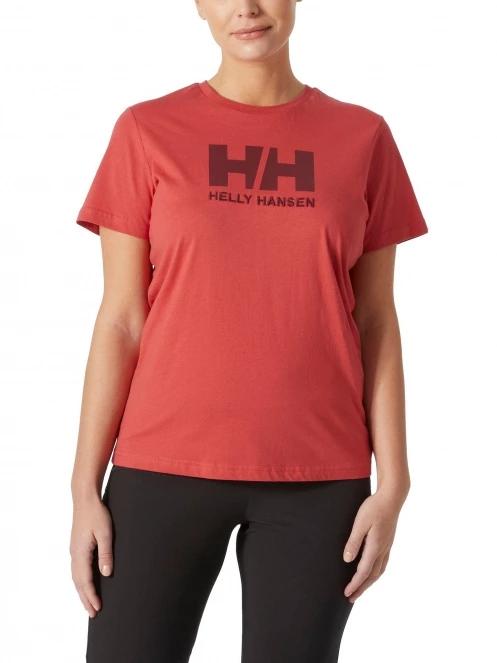 Helly Hansen W Hh Logo T-Shirt női rövid ujjú póló piros színben 2