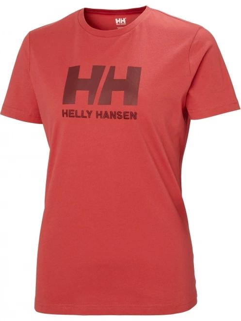 Helly Hansen W Hh Logo T-Shirt női rövid ujjú póló piros színben 4