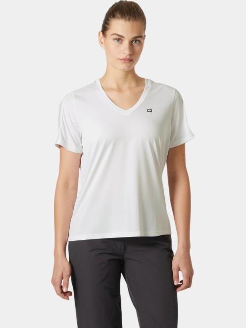 Helly Hansen W Salt Breeze V-Neck női rövid ujjú sport póló fehér színben 2