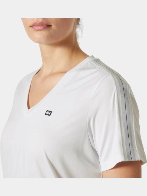 Helly Hansen W Salt Breeze V-Neck női rövid ujjú sport póló fehér színben 4