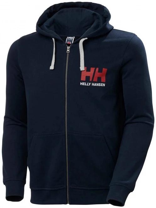 Helly Hansen Hh Logo Full Zip Hoodie férfi kapucnis pulóver sötétkék színben 4