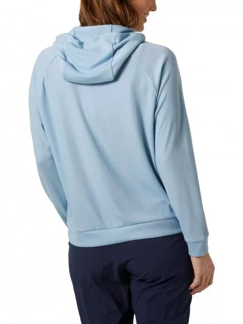 Helly Hansen W Inshore Hoodie női kapucnis pulóver világoskék színben 3