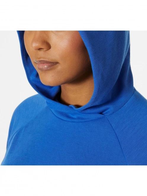 Helly Hansen W Inshore Hoodie női kapucnis pulóver kék színben 4