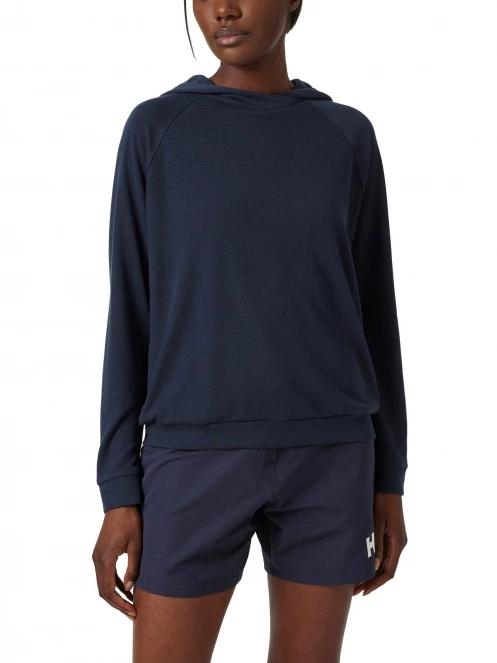 Helly Hansen W Inshore Hoodie női kapucnis pulóver sötétkék színben 2