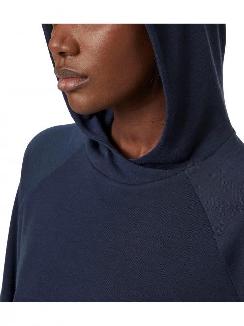 Helly Hansen W Inshore Hoodie női kapucnis pulóver sötétkék színben 4
