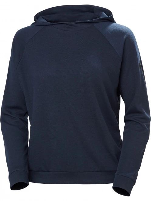 Helly Hansen W Inshore Hoodie női kapucnis pulóver sötétkék színben 5