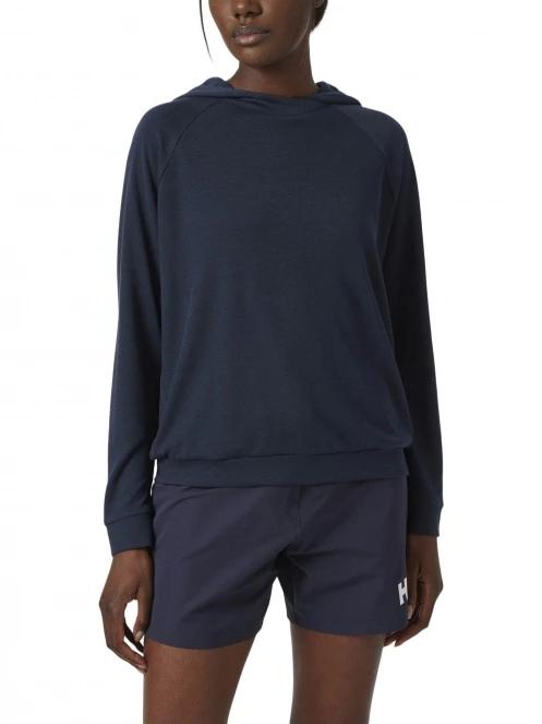 Helly Hansen W Inshore Hoodie női kapucnis pulóver sötétkék színben 2