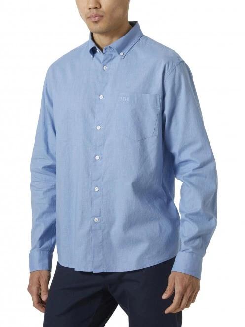 Helly Hansen Club Ls Shirt férfi hosszú ujjú ing világoskék színben 2