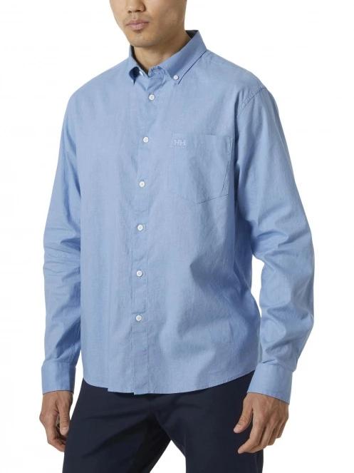 Helly Hansen Club Ls Shirt férfi hosszú ujjú ing kék színben 2