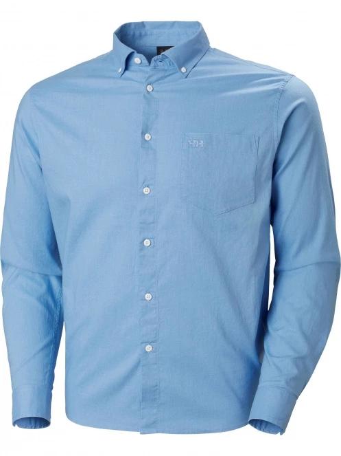 Helly Hansen Club Ls Shirt férfi hosszú ujjú ing kék színben 6