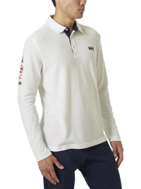 Helly Hansen Skagerrak Quickdry Rugger férfi galléros póló fehér színben 2