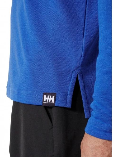 Helly Hansen Skagerrak Quickdry Rugger férfi hosszú ujjú galléros póló kék színben 5