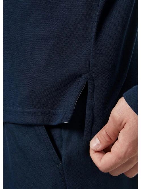 Helly Hansen Skagerrak Quickdry Rugger férfi hosszú ujjú póló sötétkék színben 5