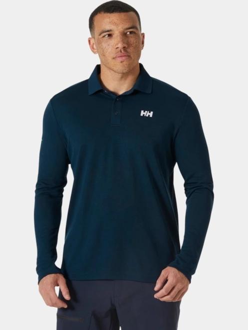Helly Hansen Skagerrak Quickdry Rugger férfi hosszú ujjú póló sötétkék színben 2