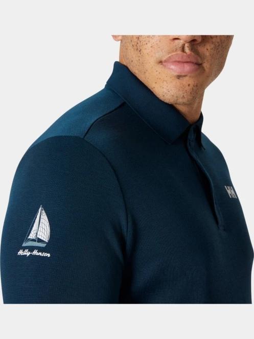 Helly Hansen Skagerrak Quickdry Rugger férfi hosszú ujjú póló sötétkék színben 5