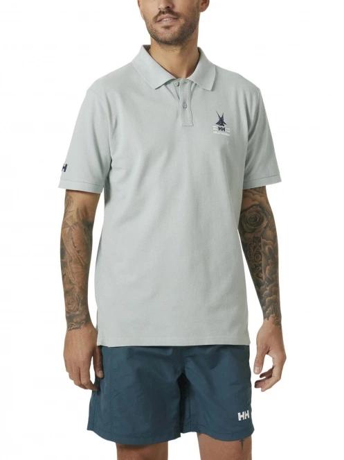 Helly Hansen Koster Polo férfi galléros póló világoskék színben 2