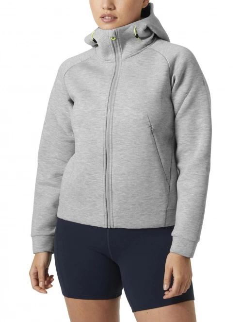 Helly Hansen W Hp Ocean Fz Jacket 2.0 női kapucnis pulóver szürke színben 2