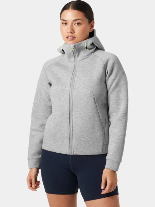 Helly Hansen W Hp Ocean Fz Jacket 2.0 női kapucnis pulóver szürke színben 2