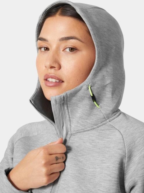 Helly Hansen W Hp Ocean Fz Jacket 2.0 női kapucnis pulóver szürke színben 4