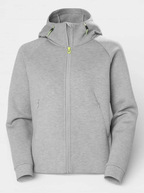 Helly Hansen W Hp Ocean  Fz Short Jacket női kapucnis pulóver szürke színben 5