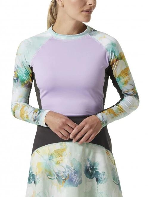 Helly Hansen W Waterwear Rashguard női hosszú ujjú lycra lila színben 2