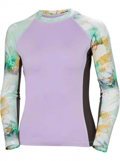 Helly Hansen W Waterwear Rashguard női hosszú ujjú lycra lila színben 4