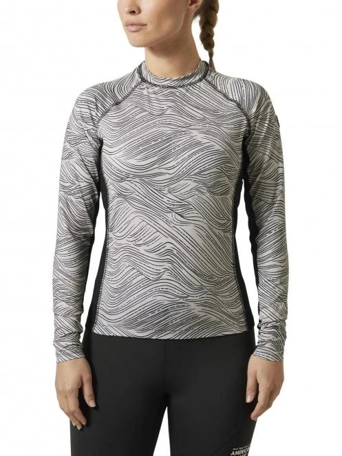 Helly Hansen W Waterwear Rashguard női hosszú ujjú lycra homok színben 2