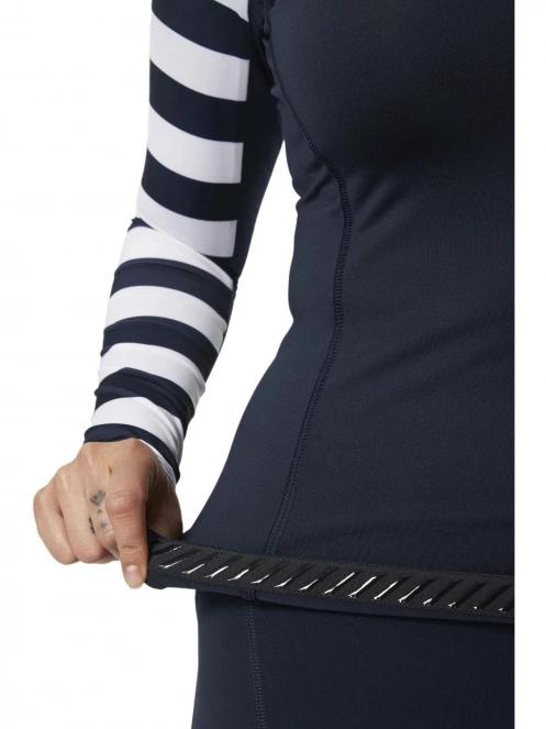 Helly Hansen W Waterwear Rashguard női hosszú ujjú lycra sötétkék színben 5