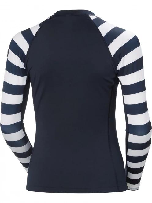 Helly Hansen W Waterwear Rashguard női hosszú ujjú lycra sötétkék színben 7