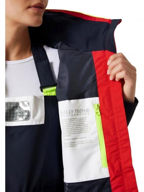 Helly Hansen W Newport Regatta Jacket női vitorlás kabát piros színben 4