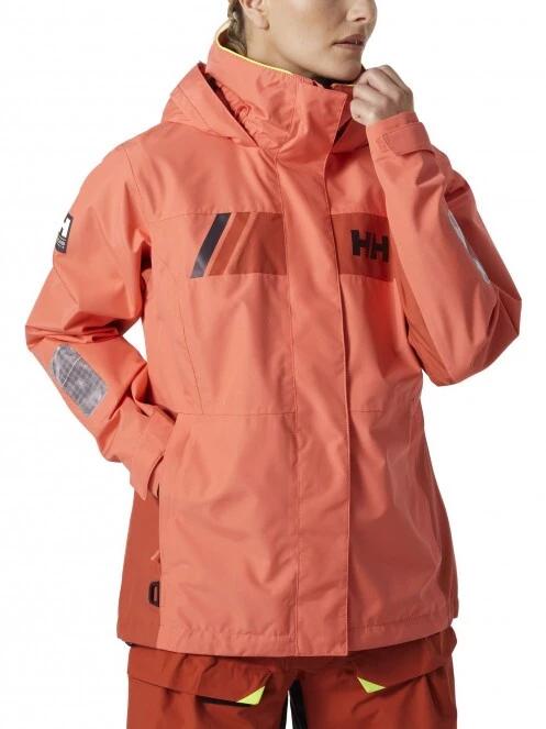 Helly Hansen W Newport Inshore Jacket női vitorlás kabát sárga színben 2
