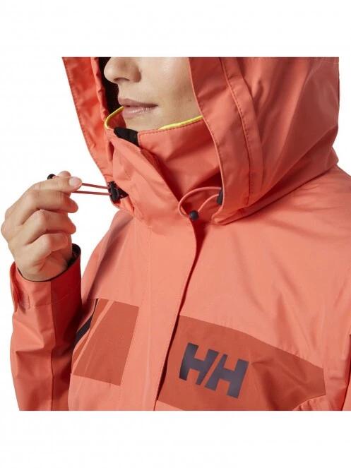Helly Hansen W Newport Inshore Jacket női vitorlás kabát sárga színben 4