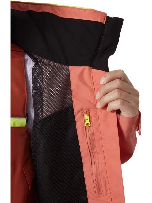 Helly Hansen W Newport Inshore Jacket női vitorlás kabát sárga színben 6