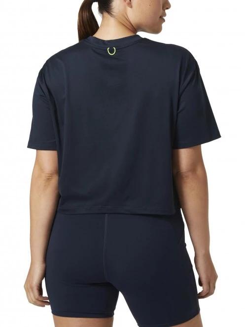 Helly Hansen W Ocean Cropped T-Shirt női rövid ujjú póló sötétkék színben 3