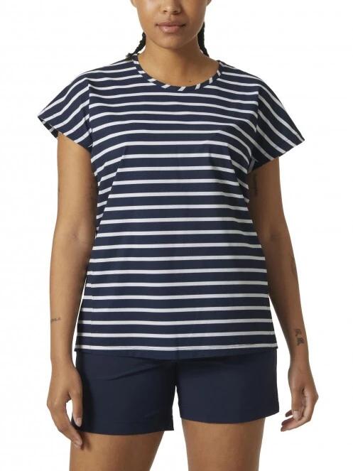 Helly Hansen W Thalia Summer Top női rövid ujjú póló sötétkék színben 2