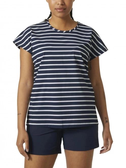Helly Hansen W Thalia Summer Top női rövid ujjú póló sötétkék színben 2