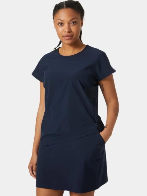 Helly Hansen W Thalia Summer Top női rövid ujjú póló sötétkék színben 2