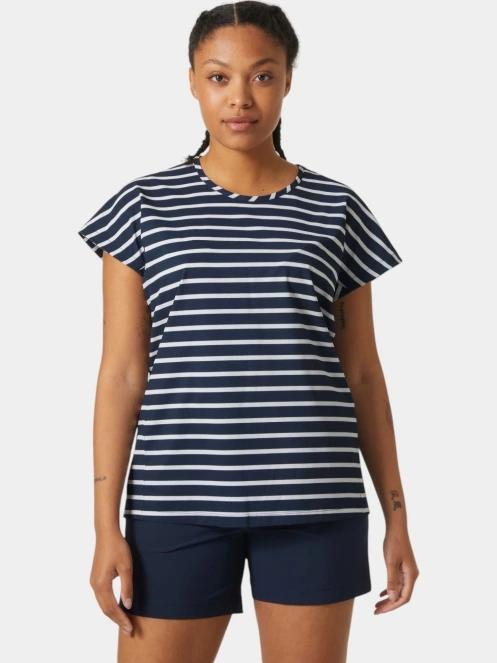 Helly Hansen W Thalia Summer Top női rövid ujjú póló sötétkék színben 2