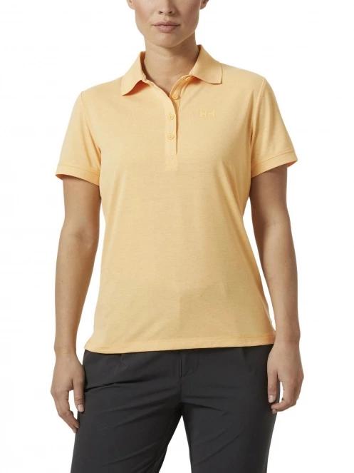 Helly Hansen W Siren Polo női galléros póló sárga színben 2