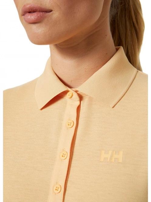 Helly Hansen W Siren Polo női galléros póló sárga színben 4