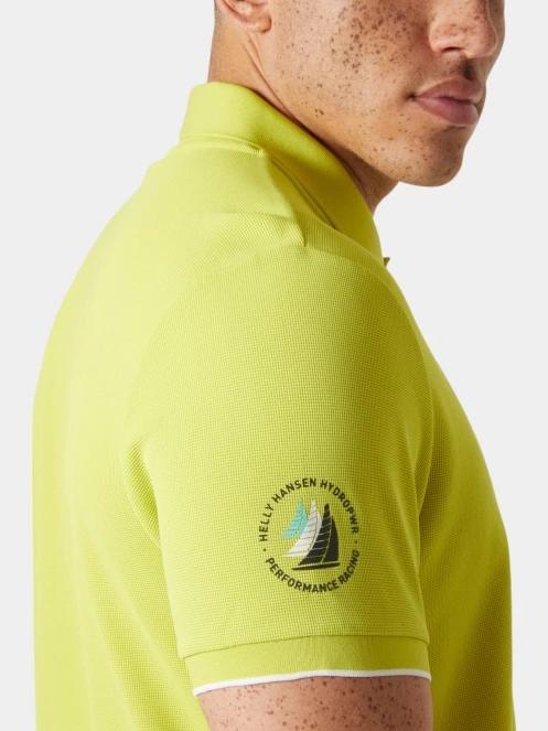 Helly Hansen Ocean Polo 2.0 férfi galléros póló zöld színben 4